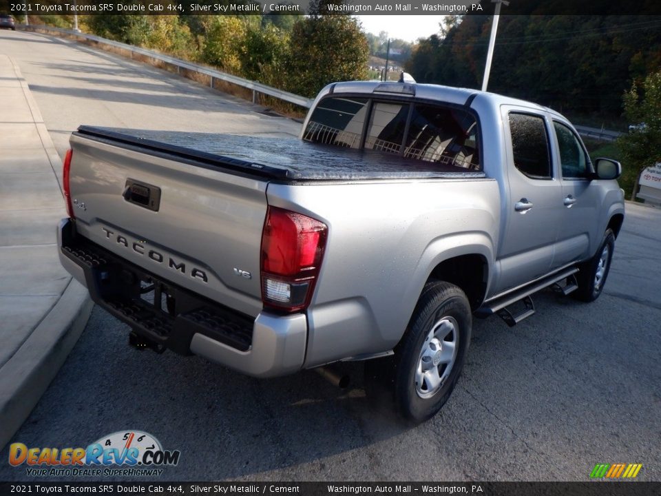 2021 Toyota Tacoma SR5 Double Cab 4x4 Silver Sky Metallic / Cement Photo #13