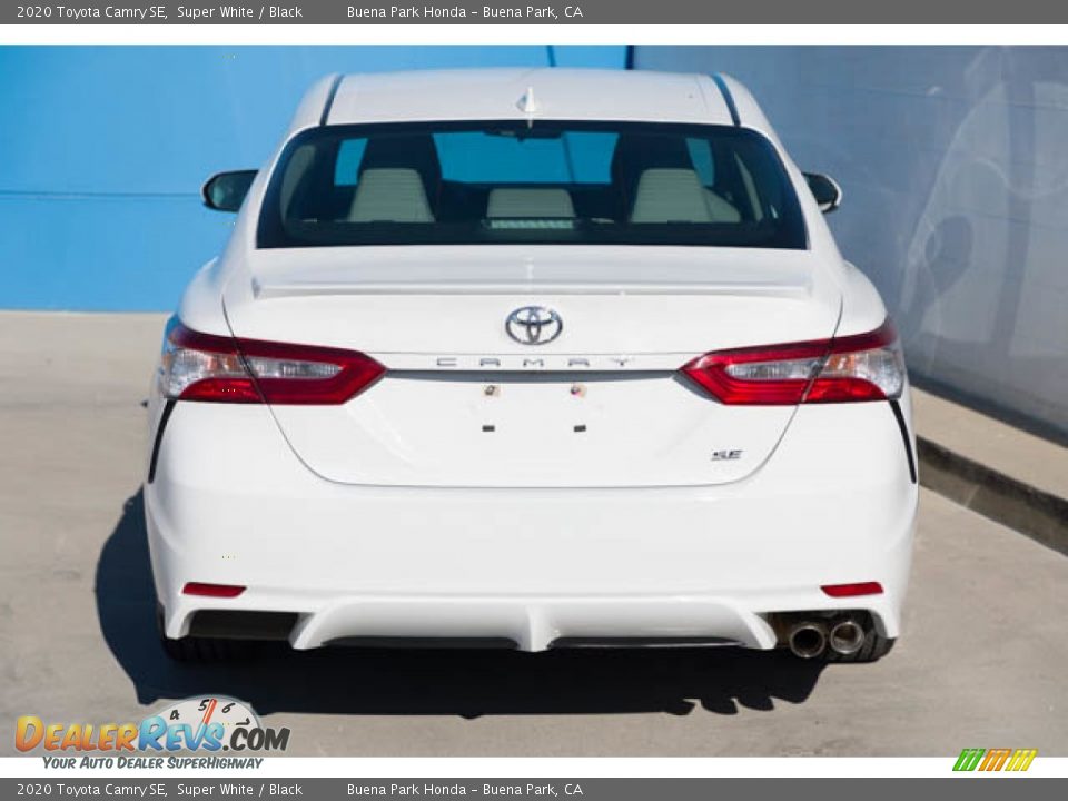 2020 Toyota Camry SE Super White / Black Photo #11