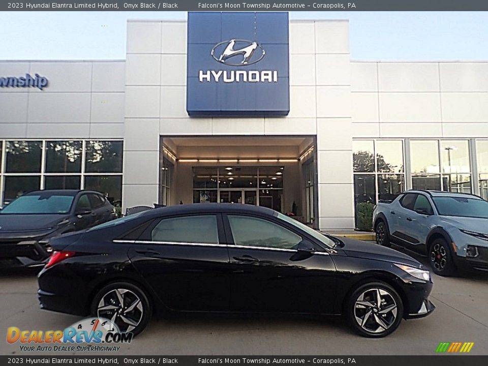 2023 Hyundai Elantra Limited Hybrid Onyx Black / Black Photo #1