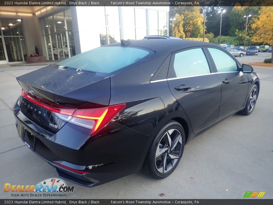 2023 Hyundai Elantra Limited Hybrid Onyx Black / Black Photo #2