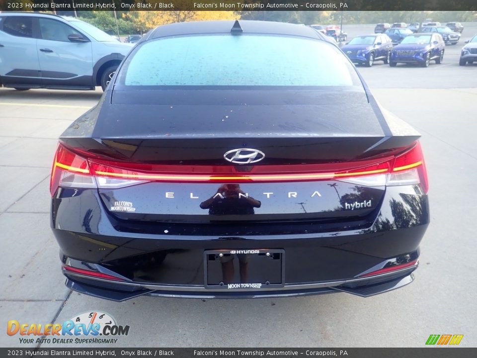 2023 Hyundai Elantra Limited Hybrid Onyx Black / Black Photo #3