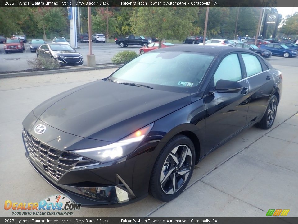 Onyx Black 2023 Hyundai Elantra Limited Hybrid Photo #7