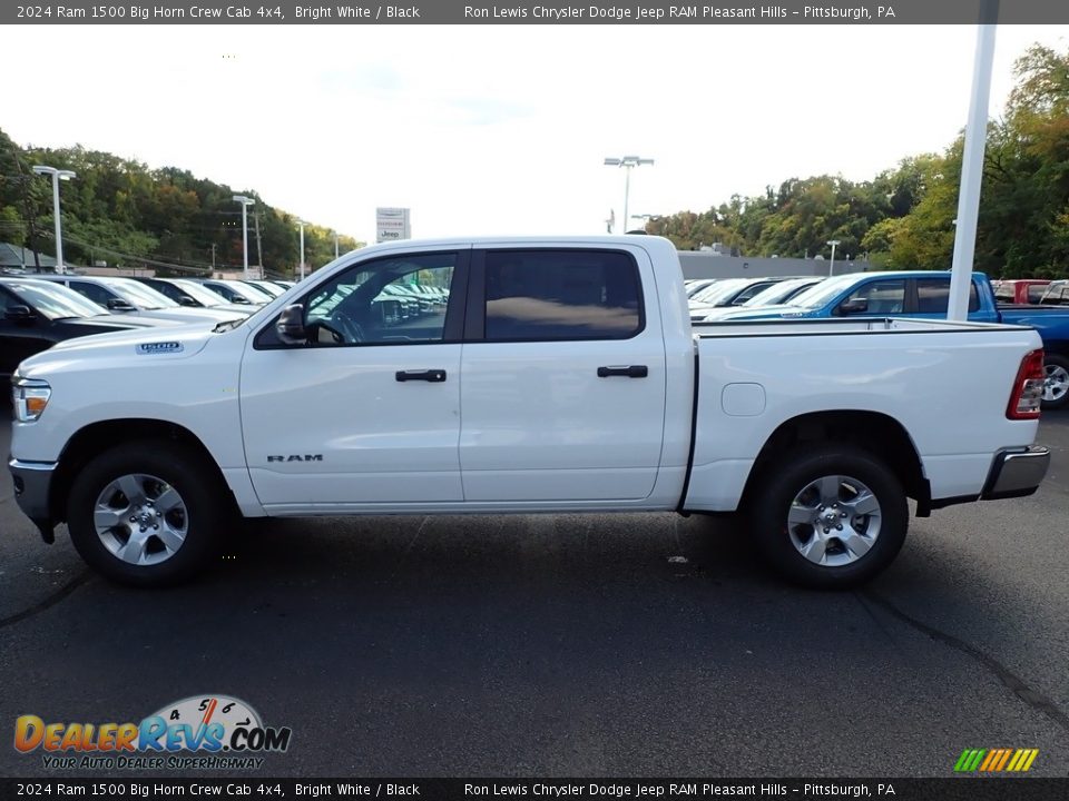 2024 Ram 1500 Big Horn Crew Cab 4x4 Bright White / Black Photo #2