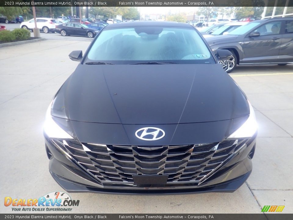 2023 Hyundai Elantra Limited Hybrid Onyx Black / Black Photo #8