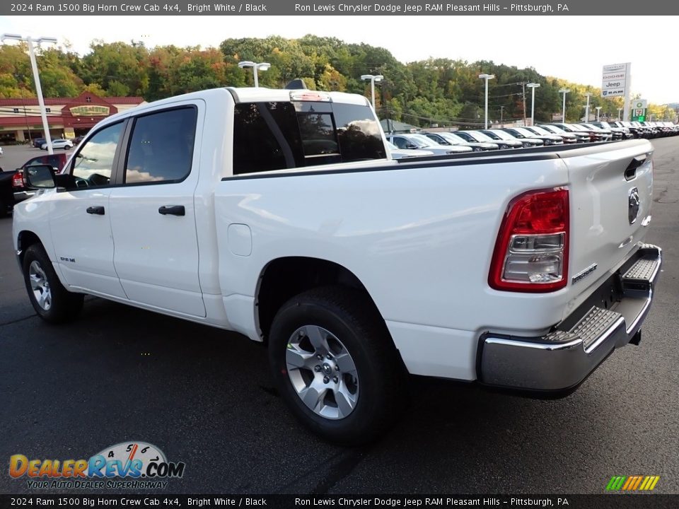 2024 Ram 1500 Big Horn Crew Cab 4x4 Bright White / Black Photo #3