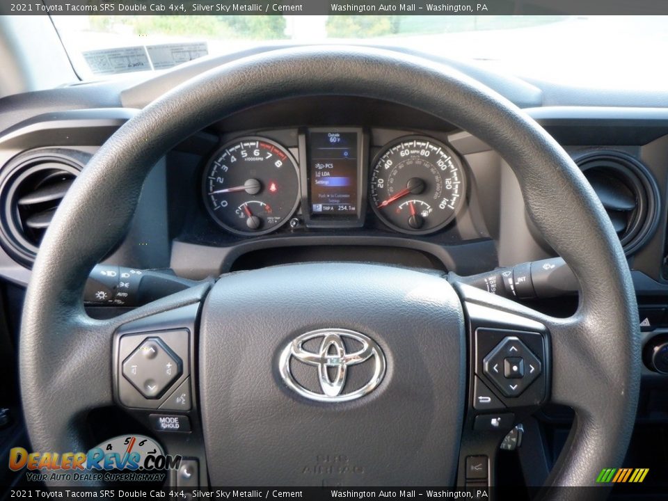 2021 Toyota Tacoma SR5 Double Cab 4x4 Silver Sky Metallic / Cement Photo #28