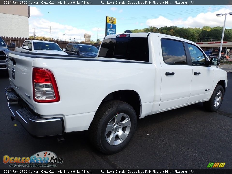 2024 Ram 1500 Big Horn Crew Cab 4x4 Bright White / Black Photo #7