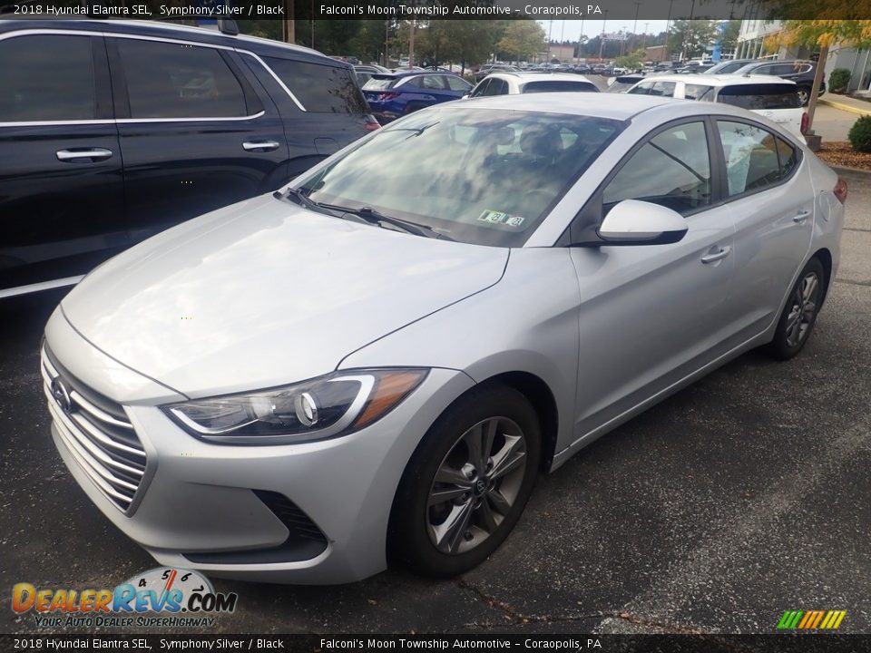 2018 Hyundai Elantra SEL Symphony Silver / Black Photo #1