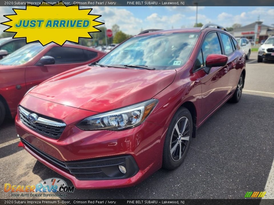 2020 Subaru Impreza Premium 5-Door Crimson Red Pearl / Ivory Photo #1