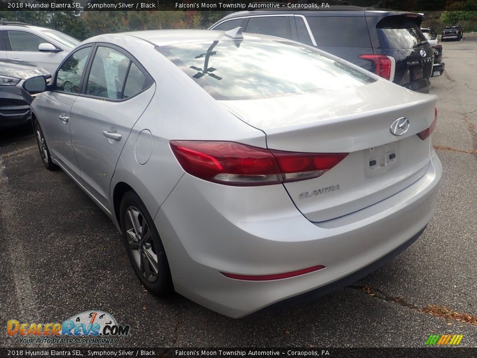 2018 Hyundai Elantra SEL Symphony Silver / Black Photo #2