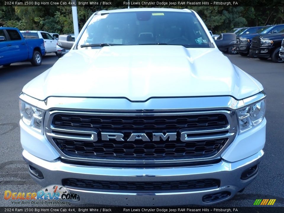 2024 Ram 1500 Big Horn Crew Cab 4x4 Bright White / Black Photo #10