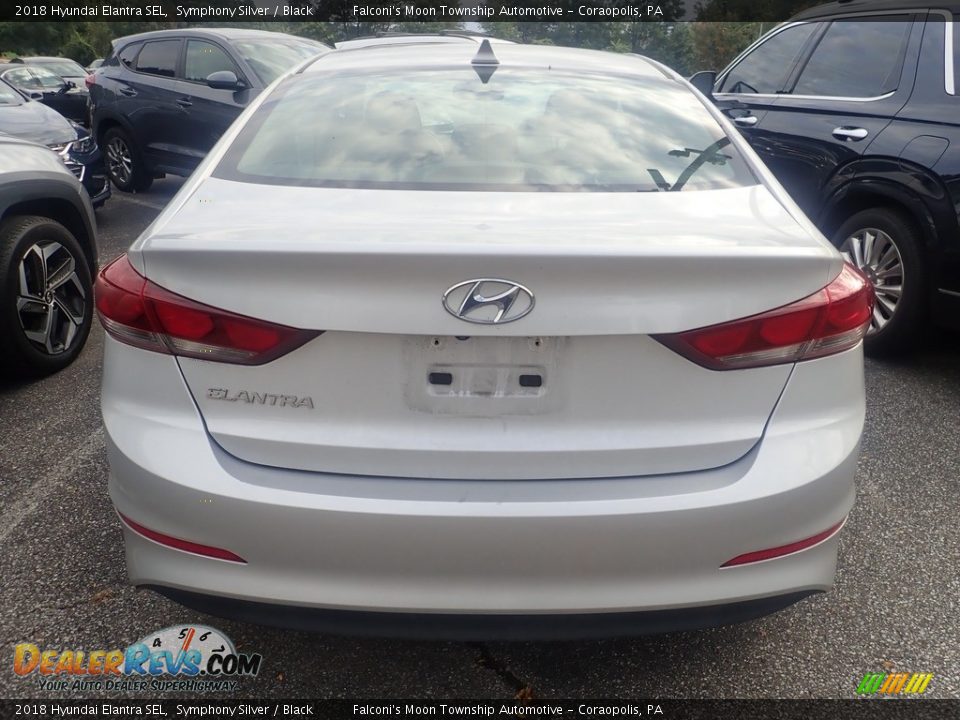 2018 Hyundai Elantra SEL Symphony Silver / Black Photo #3