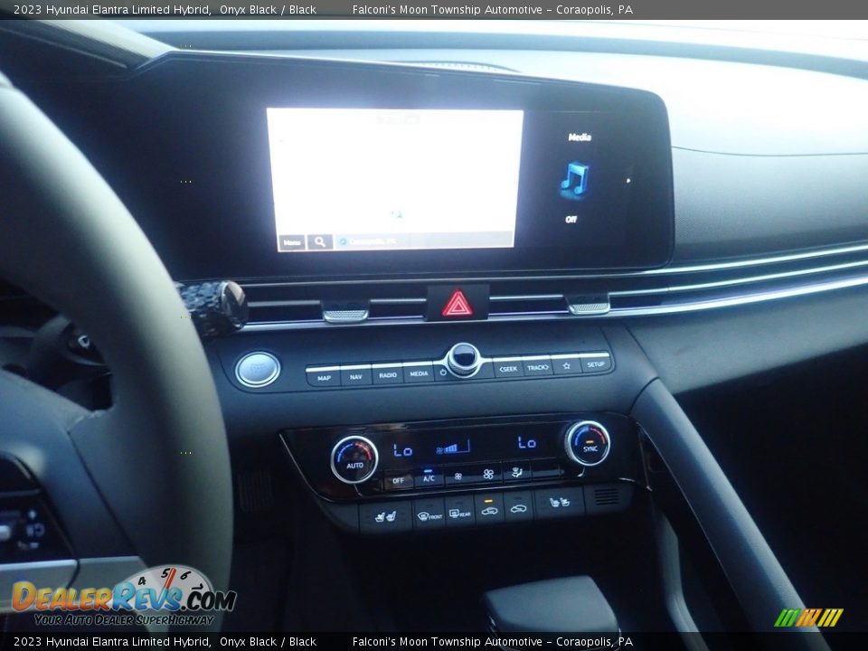 2023 Hyundai Elantra Limited Hybrid Onyx Black / Black Photo #17