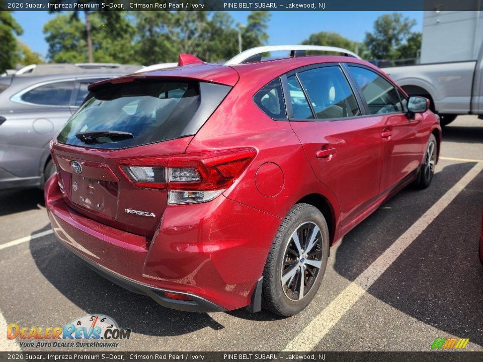 2020 Subaru Impreza Premium 5-Door Crimson Red Pearl / Ivory Photo #3