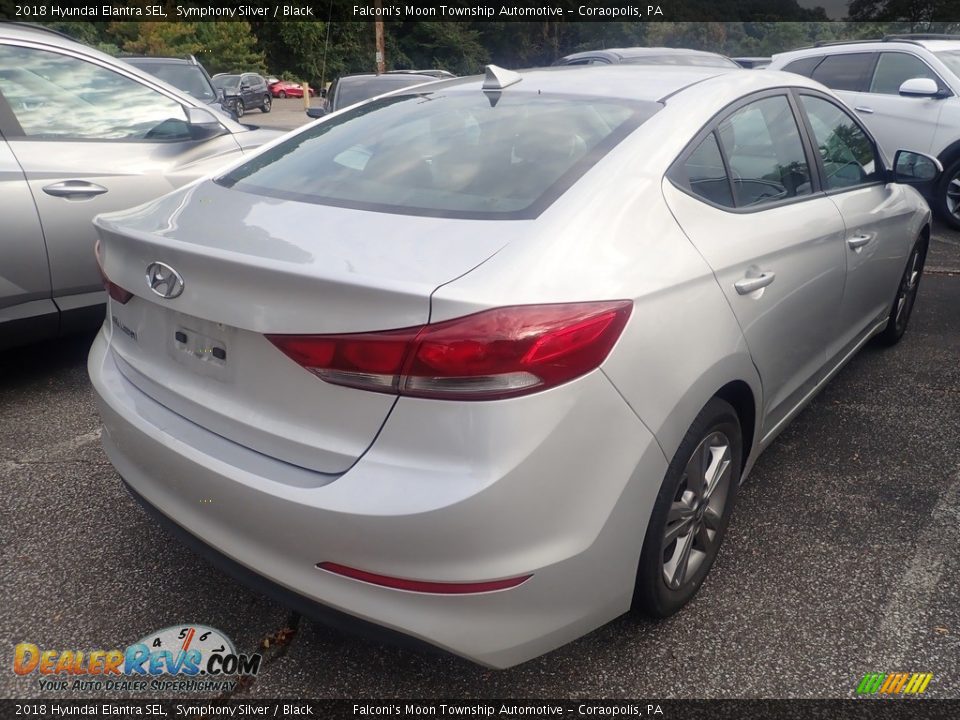 2018 Hyundai Elantra SEL Symphony Silver / Black Photo #4