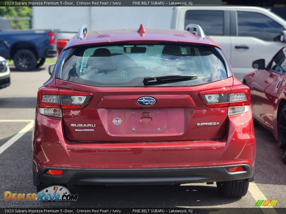 2020 Subaru Impreza Premium 5-Door Crimson Red Pearl / Ivory Photo #4