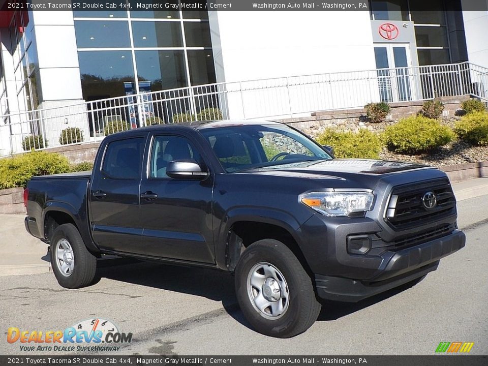 2021 Toyota Tacoma SR Double Cab 4x4 Magnetic Gray Metallic / Cement Photo #1