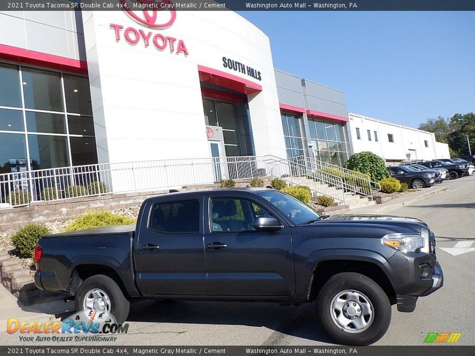 2021 Toyota Tacoma SR Double Cab 4x4 Magnetic Gray Metallic / Cement Photo #2