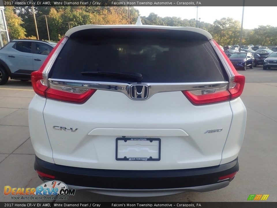 2017 Honda CR-V EX AWD White Diamond Pearl / Gray Photo #3