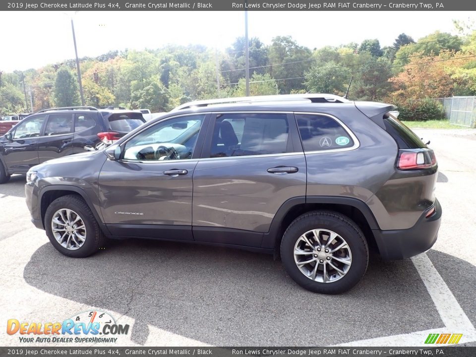 2019 Jeep Cherokee Latitude Plus 4x4 Granite Crystal Metallic / Black Photo #5