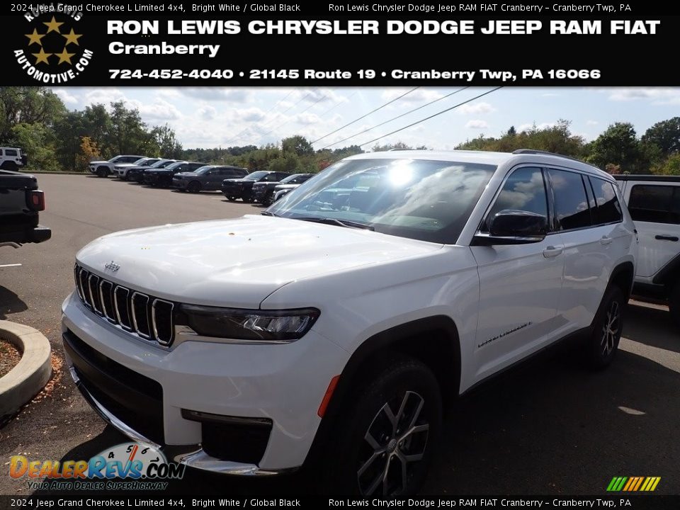 2024 Jeep Grand Cherokee L Limited 4x4 Bright White / Global Black Photo #1