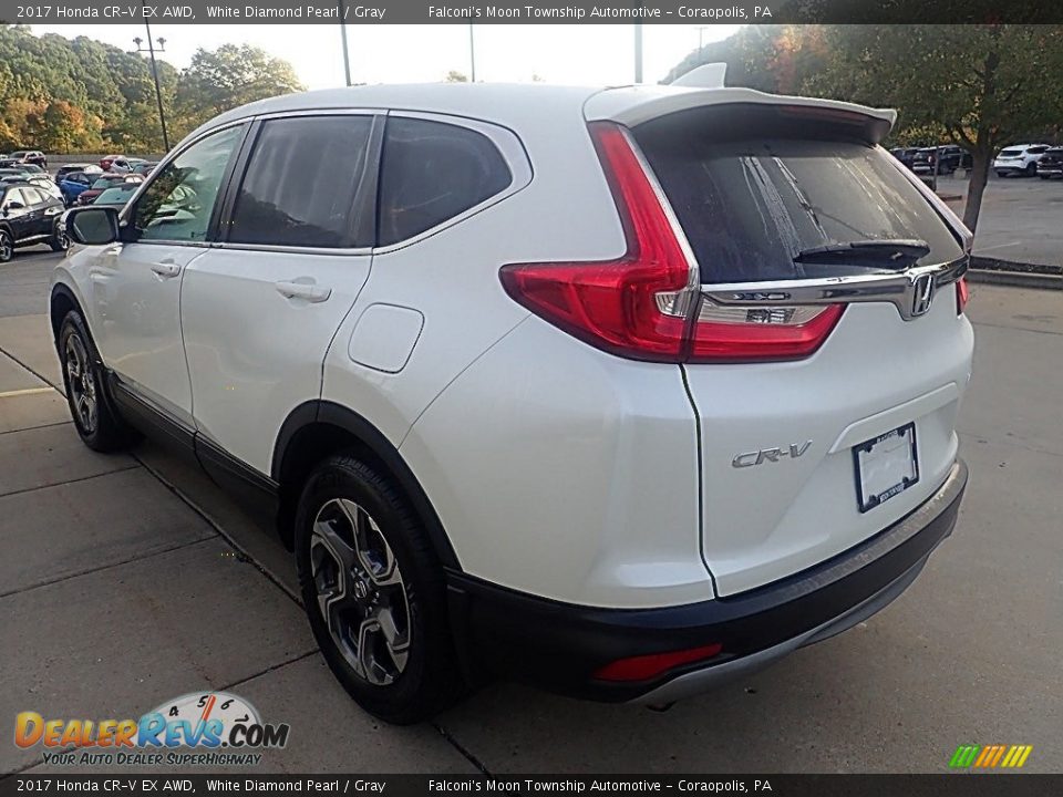 2017 Honda CR-V EX AWD White Diamond Pearl / Gray Photo #5