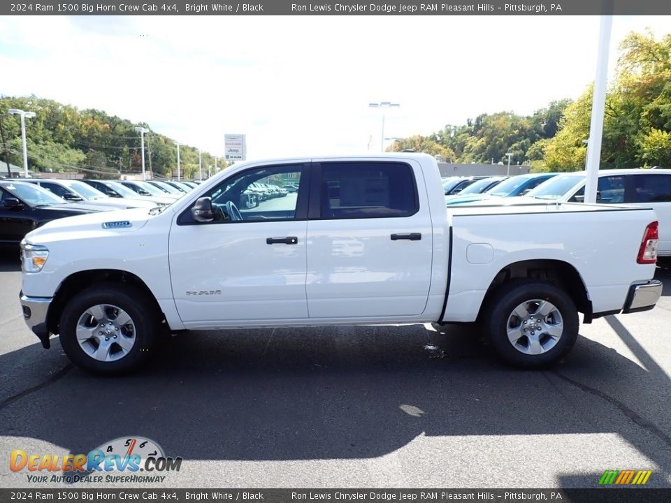 2024 Ram 1500 Big Horn Crew Cab 4x4 Bright White / Black Photo #2