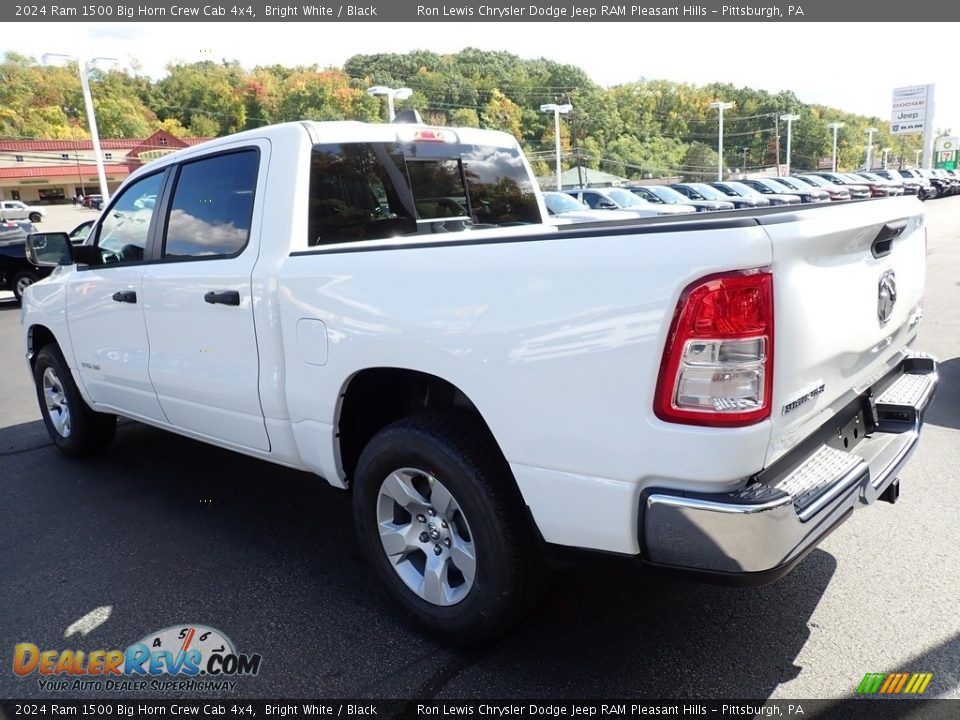 2024 Ram 1500 Big Horn Crew Cab 4x4 Bright White / Black Photo #3