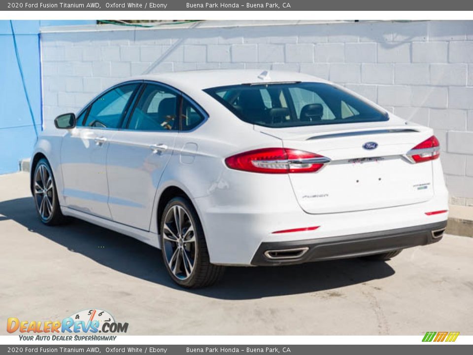 2020 Ford Fusion Titanium AWD Oxford White / Ebony Photo #2