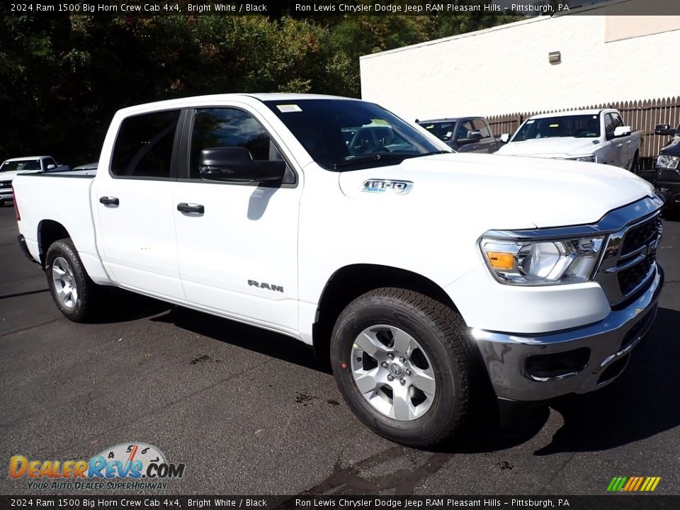 2024 Ram 1500 Big Horn Crew Cab 4x4 Bright White / Black Photo #9