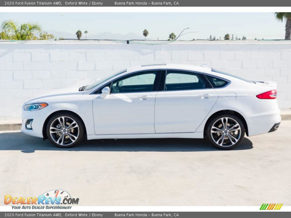 2020 Ford Fusion Titanium AWD Oxford White / Ebony Photo #8