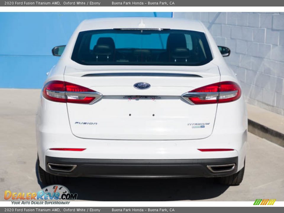 2020 Ford Fusion Titanium AWD Oxford White / Ebony Photo #9