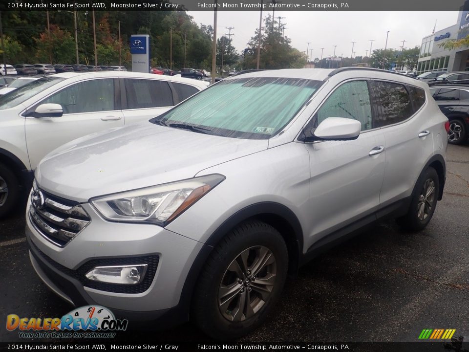 2014 Hyundai Santa Fe Sport AWD Moonstone Silver / Gray Photo #1