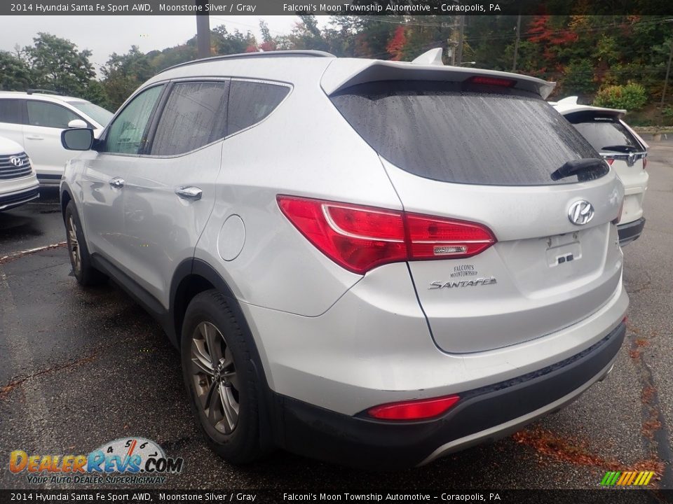 2014 Hyundai Santa Fe Sport AWD Moonstone Silver / Gray Photo #2