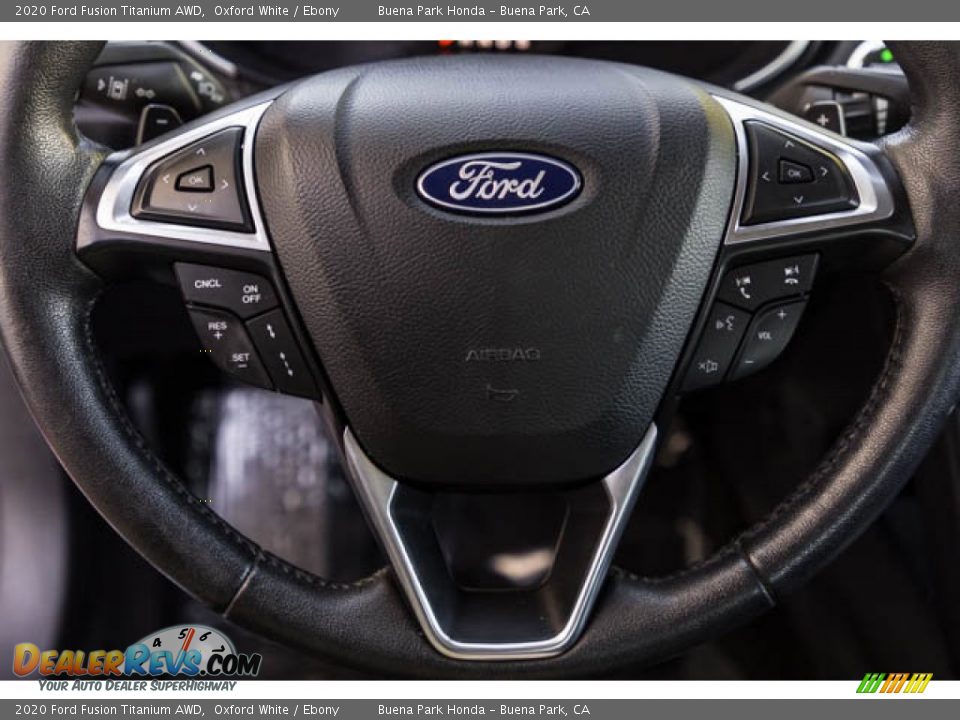 2020 Ford Fusion Titanium AWD Steering Wheel Photo #11