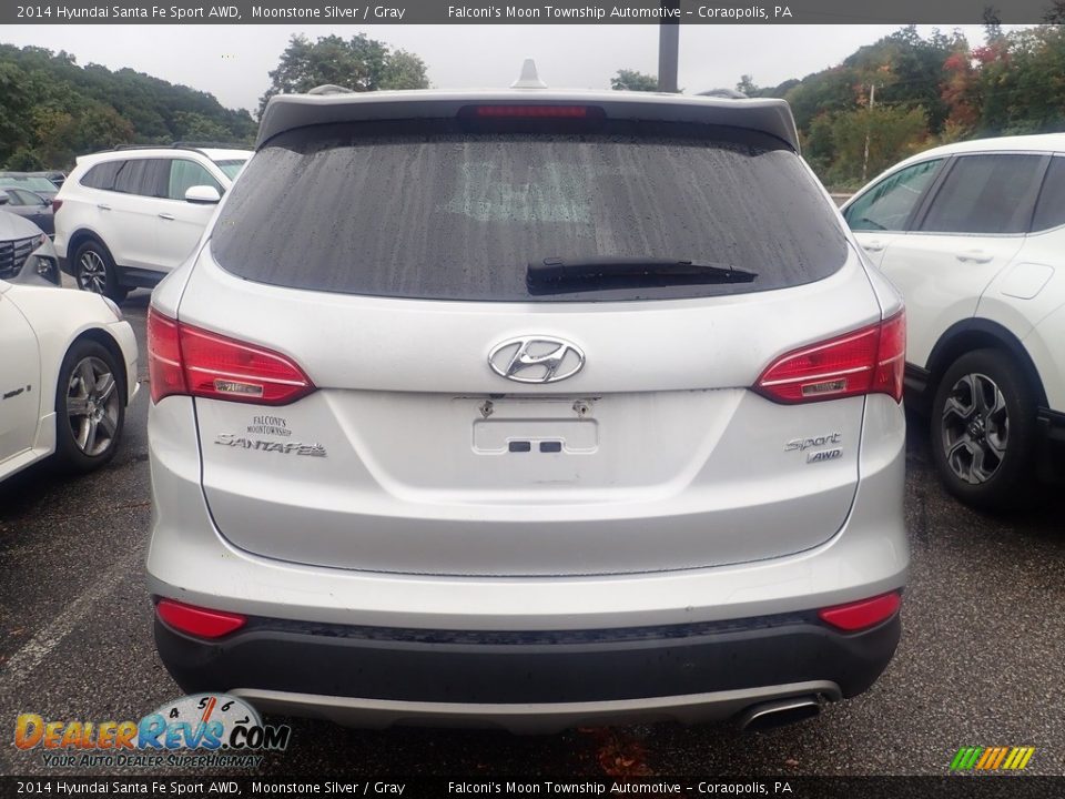 2014 Hyundai Santa Fe Sport AWD Moonstone Silver / Gray Photo #3