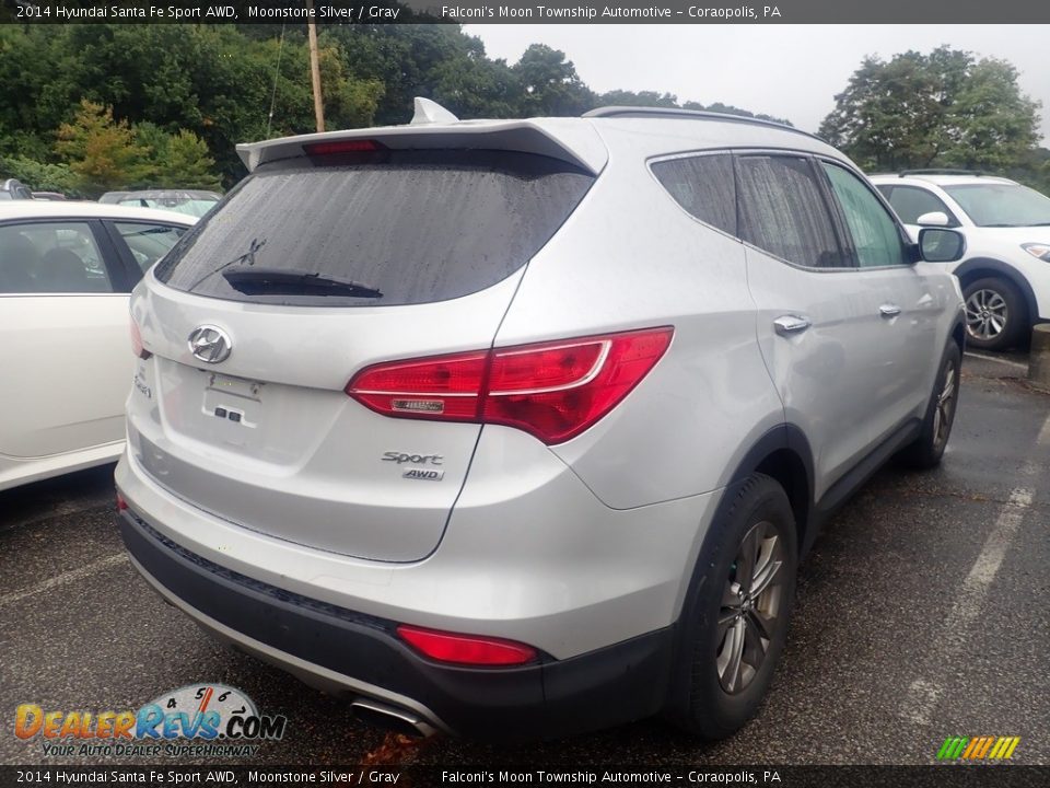 2014 Hyundai Santa Fe Sport AWD Moonstone Silver / Gray Photo #4