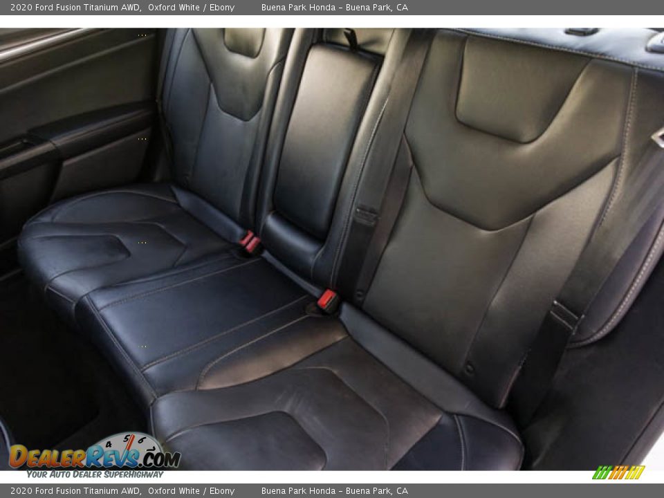 Rear Seat of 2020 Ford Fusion Titanium AWD Photo #16