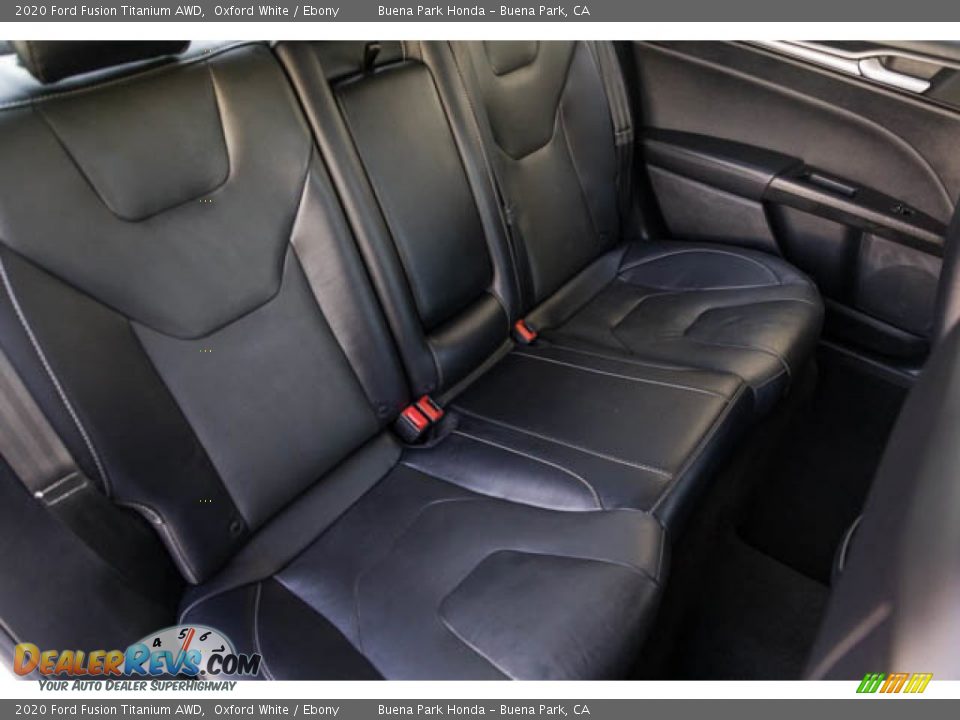 Rear Seat of 2020 Ford Fusion Titanium AWD Photo #18