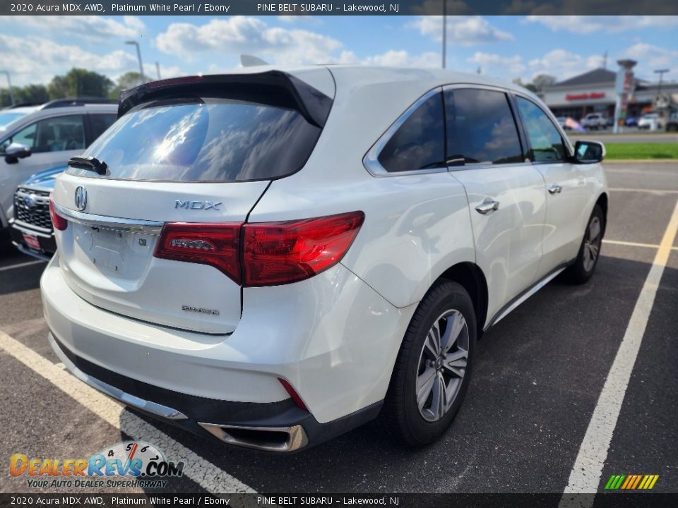 2020 Acura MDX AWD Platinum White Pearl / Ebony Photo #3
