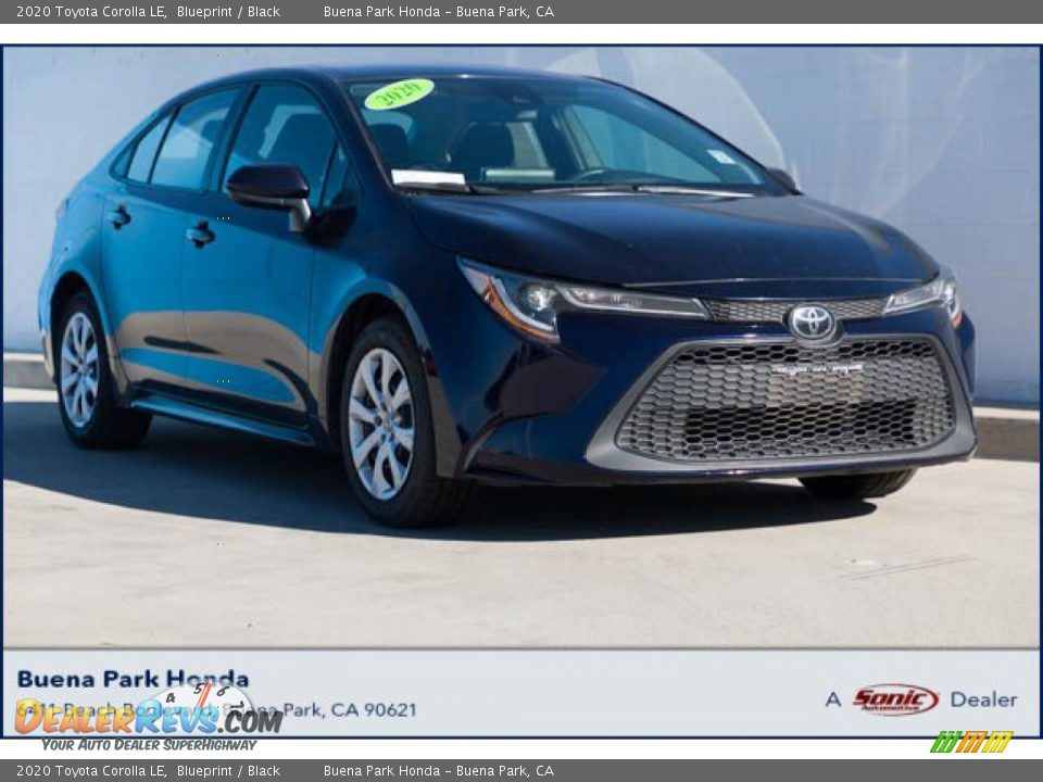 2020 Toyota Corolla LE Blueprint / Black Photo #1