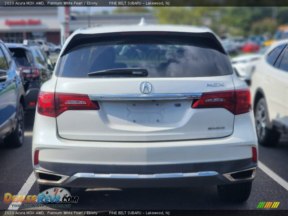 2020 Acura MDX AWD Platinum White Pearl / Ebony Photo #4