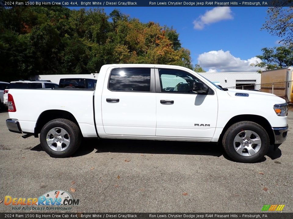 2024 Ram 1500 Big Horn Crew Cab 4x4 Bright White / Diesel Gray/Black Photo #8