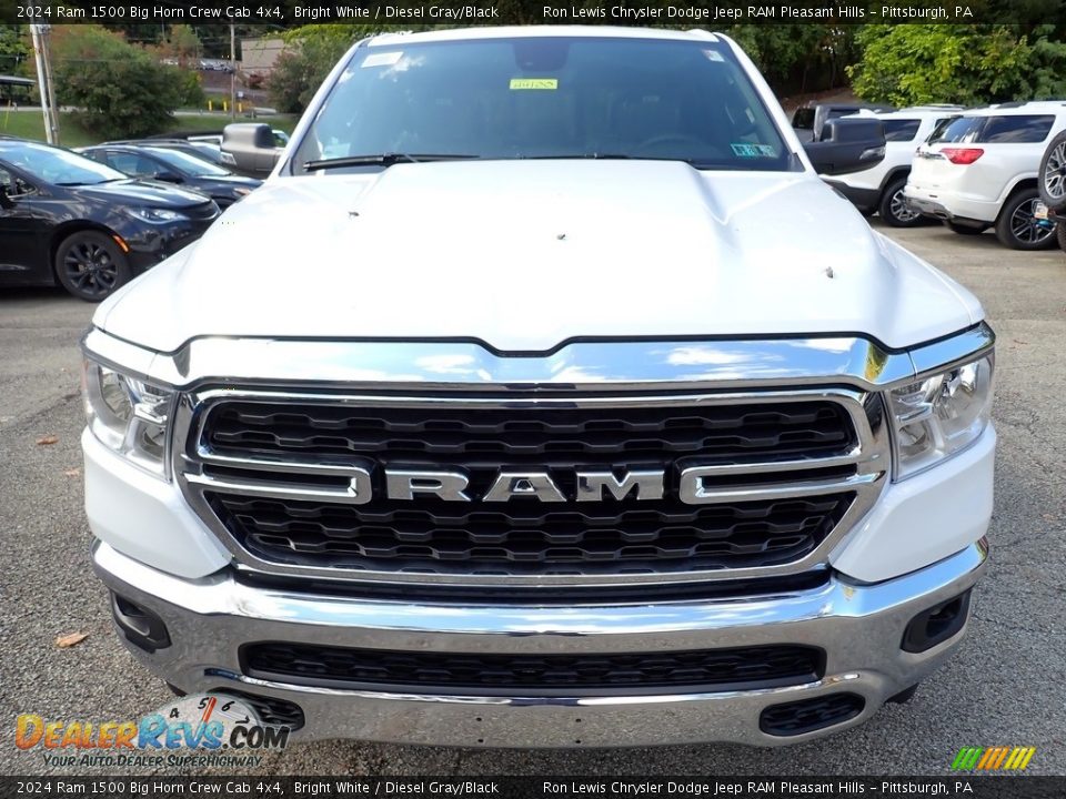 2024 Ram 1500 Big Horn Crew Cab 4x4 Bright White / Diesel Gray/Black Photo #10