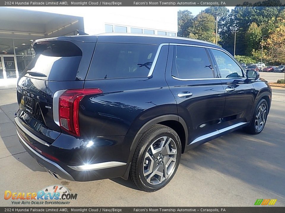 2024 Hyundai Palisade Limited AWD Moonlight Cloud / Navy/Beige Photo #2