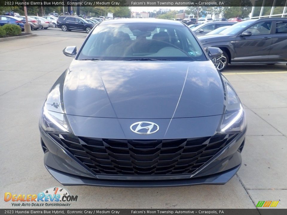 Ecotronic Gray 2023 Hyundai Elantra Blue Hybrid Photo #8