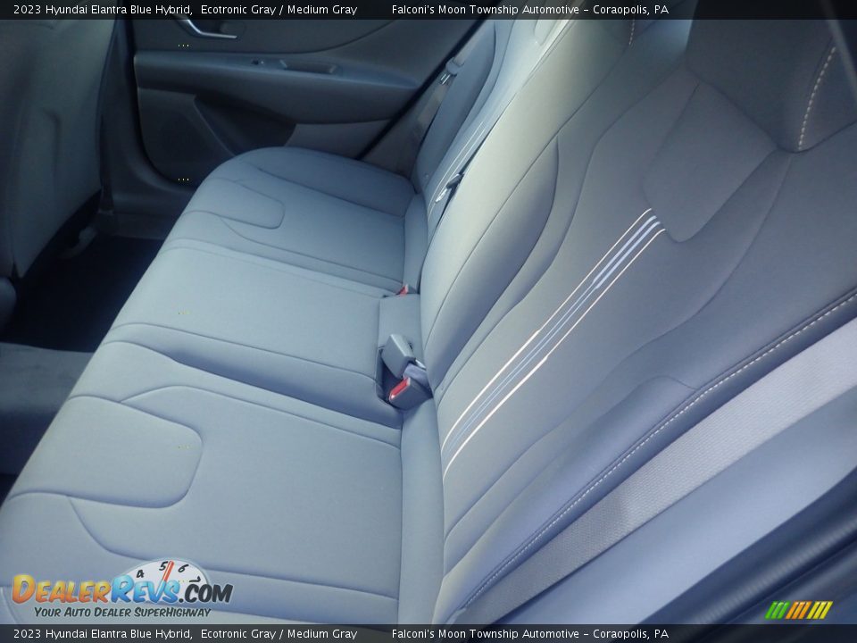 2023 Hyundai Elantra Blue Hybrid Ecotronic Gray / Medium Gray Photo #12