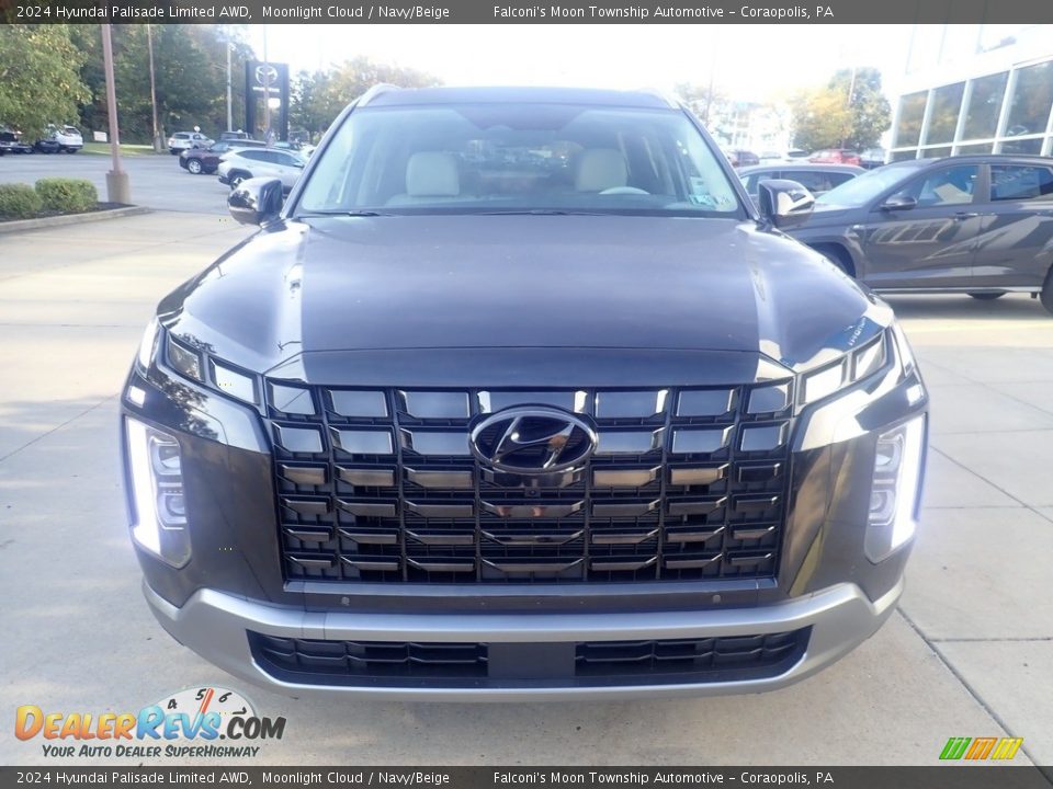 2024 Hyundai Palisade Limited AWD Moonlight Cloud / Navy/Beige Photo #7