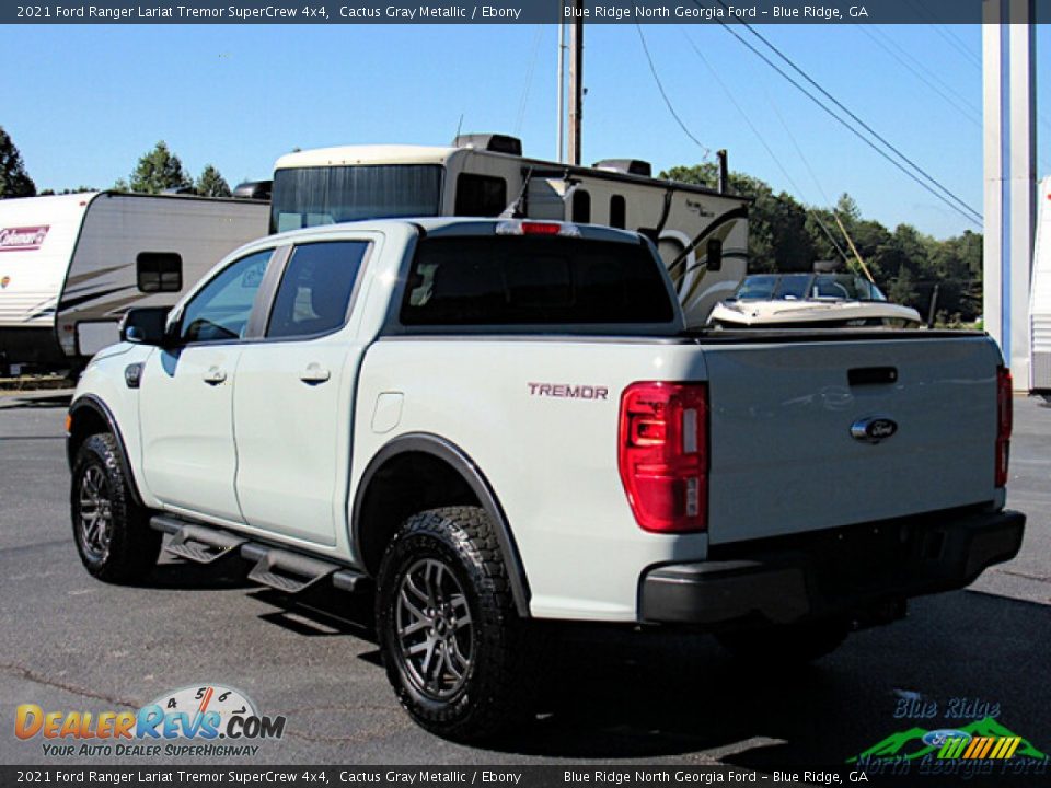 2021 Ford Ranger Lariat Tremor SuperCrew 4x4 Cactus Gray Metallic / Ebony Photo #3