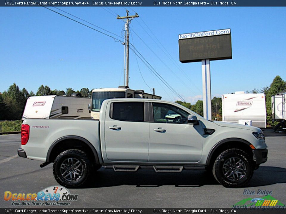 2021 Ford Ranger Lariat Tremor SuperCrew 4x4 Cactus Gray Metallic / Ebony Photo #7